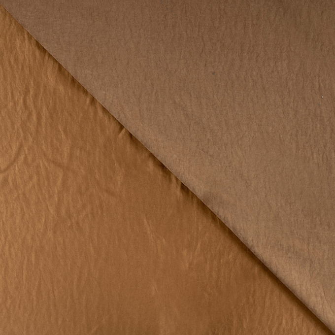 Tissu satin de cupro, marron