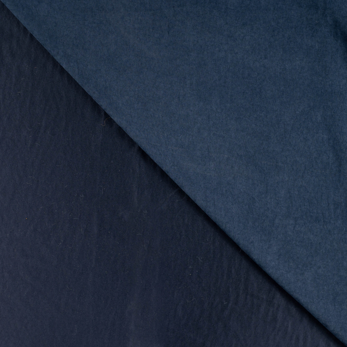 Cupro satijn donkerblauw