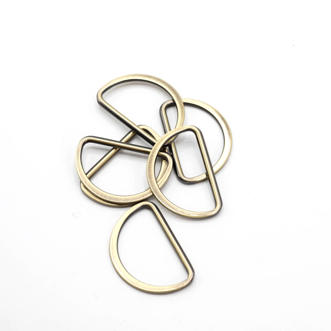 D-ring 38 mm, old gold