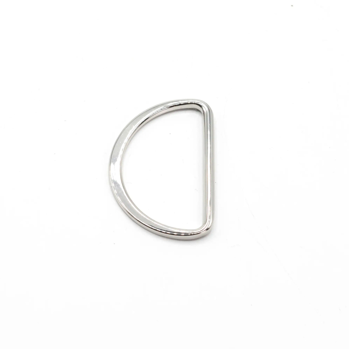 D-ring 38 mm, silver