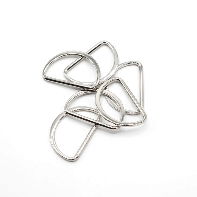 D-ring 38 mm, silver