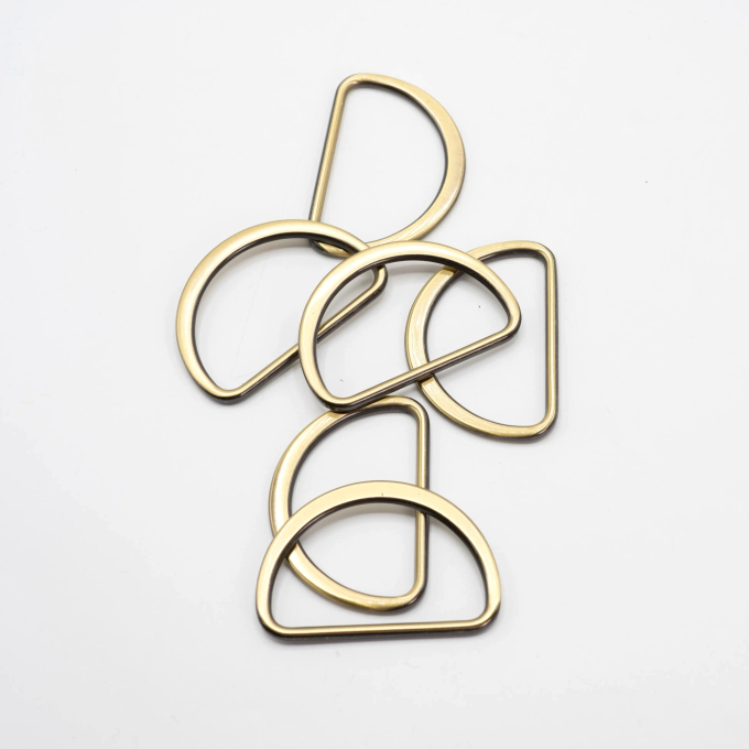 D-ring 50 mm, old gold