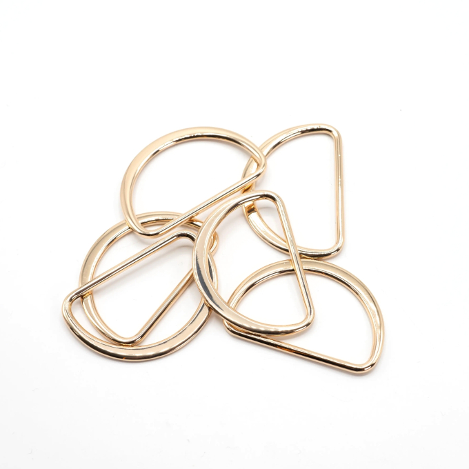 D-ring 50 mm, gold