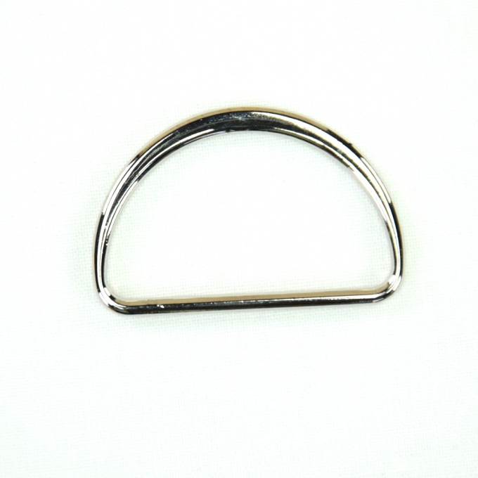 D-ringen, 25 mm, zilverkleurig