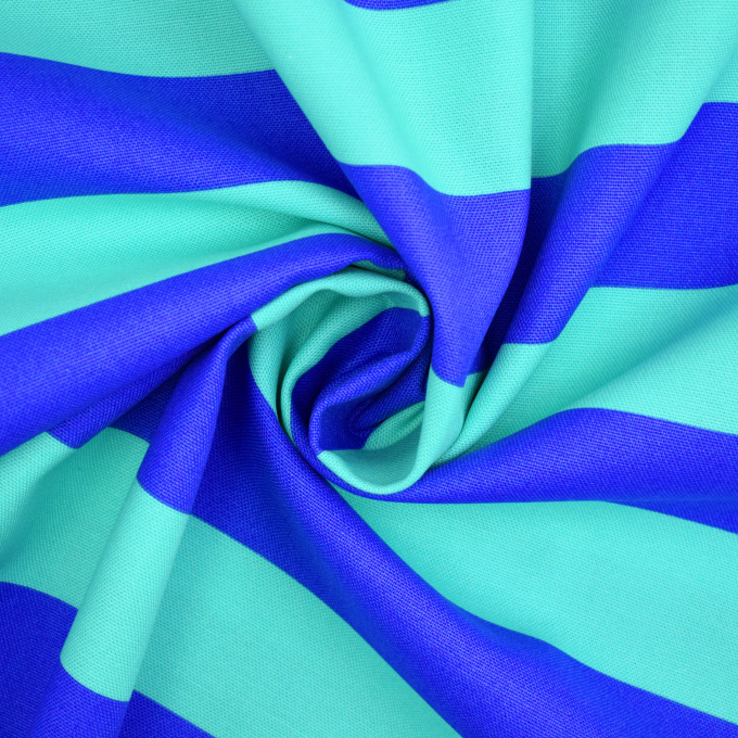 Decoratiestof Canvas blokstrepen, blauw