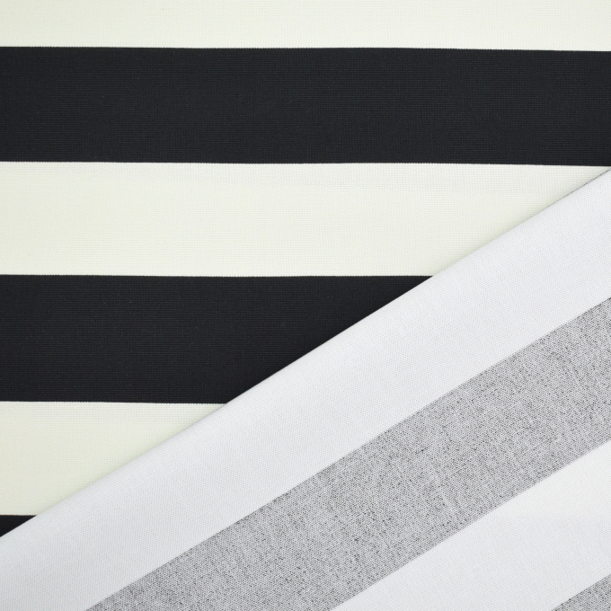 Decoratiestof Canvas blokstrepen, zwart