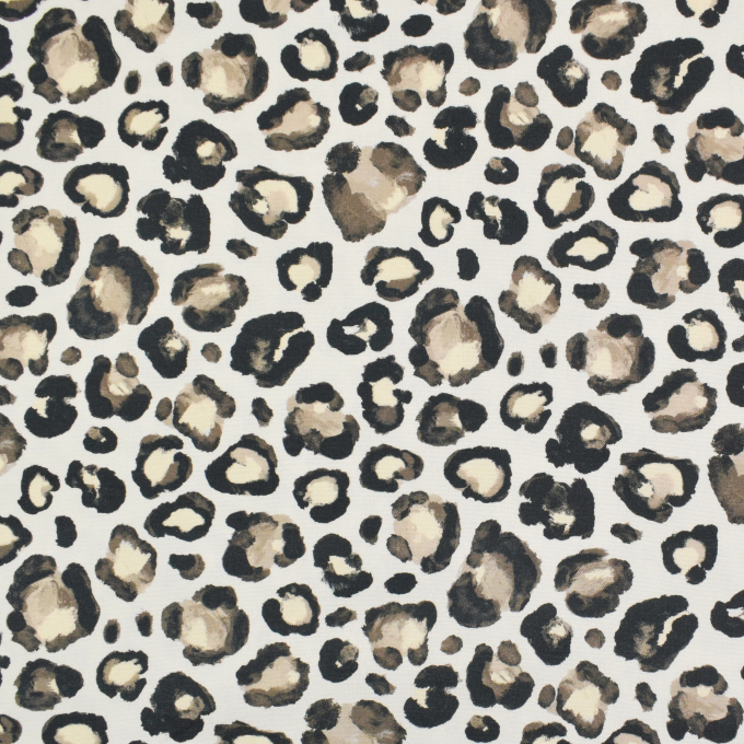 Decoratiestof Canvas Leo Love, gebroken wit