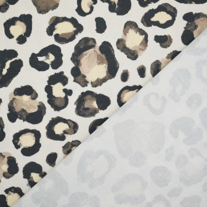Decoratiestof Canvas Leo Love, gebroken wit