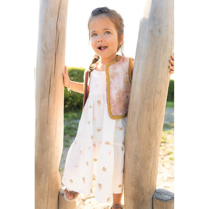 Decoratiestof Canvas Marmer Poppy , rosé