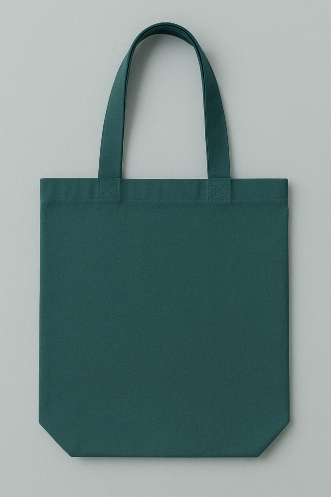 Tissu déco toile canvas uni, vert foncé