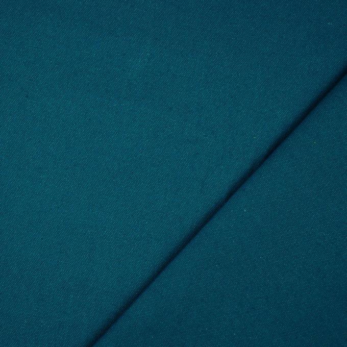 Tissu déco toile canvas uni, pétrole foncé