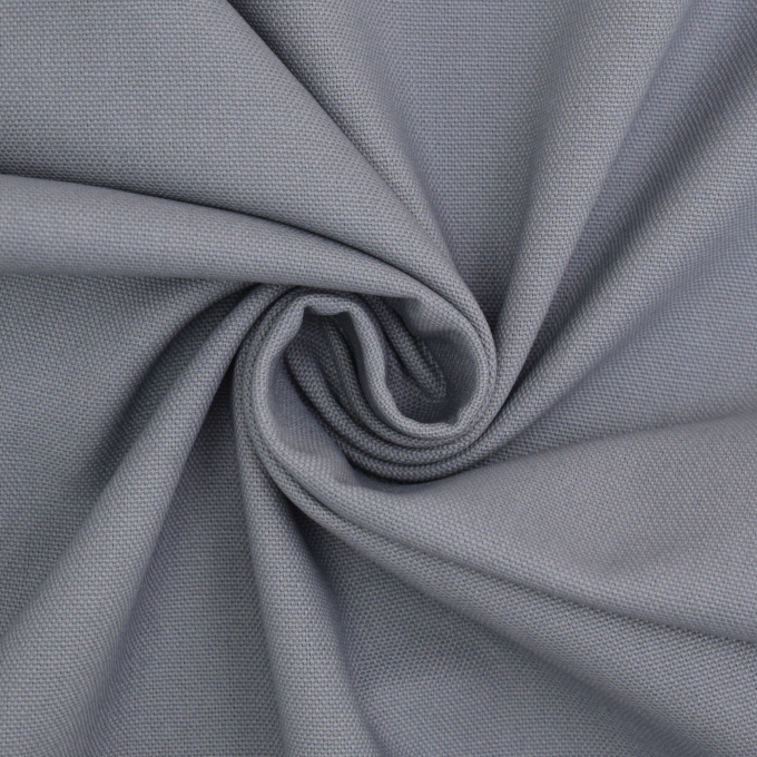 Tissu déco toile canvas uni, gris