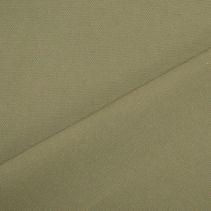 Tissu déco toile canvas uni, vert gris