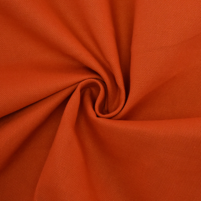 Tissu déco toile canvas uni, rouge clair