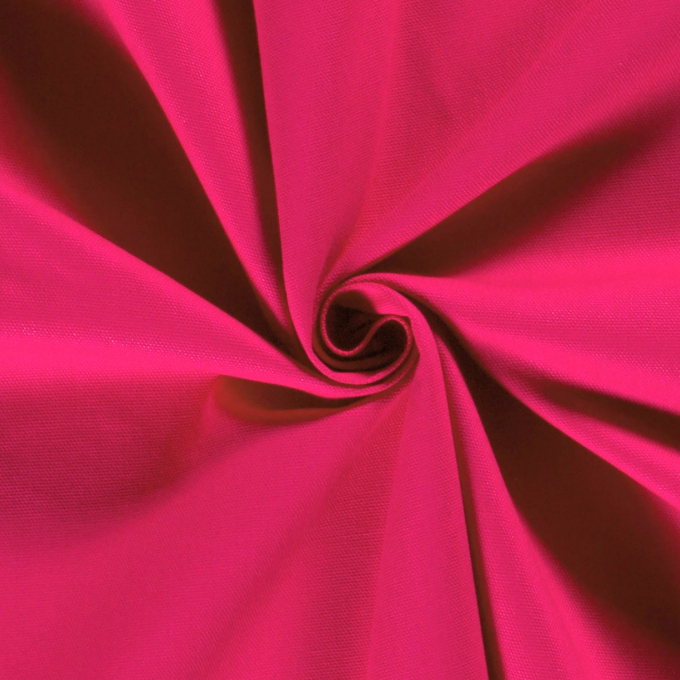 Tissu déco toile canvas uni, rose fuchsia