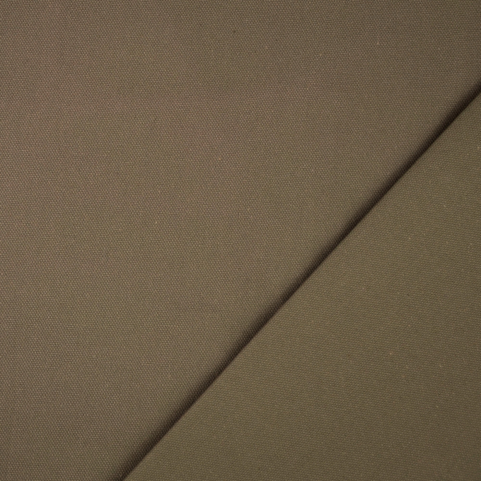 Tissu déco toile canvas uni, boue