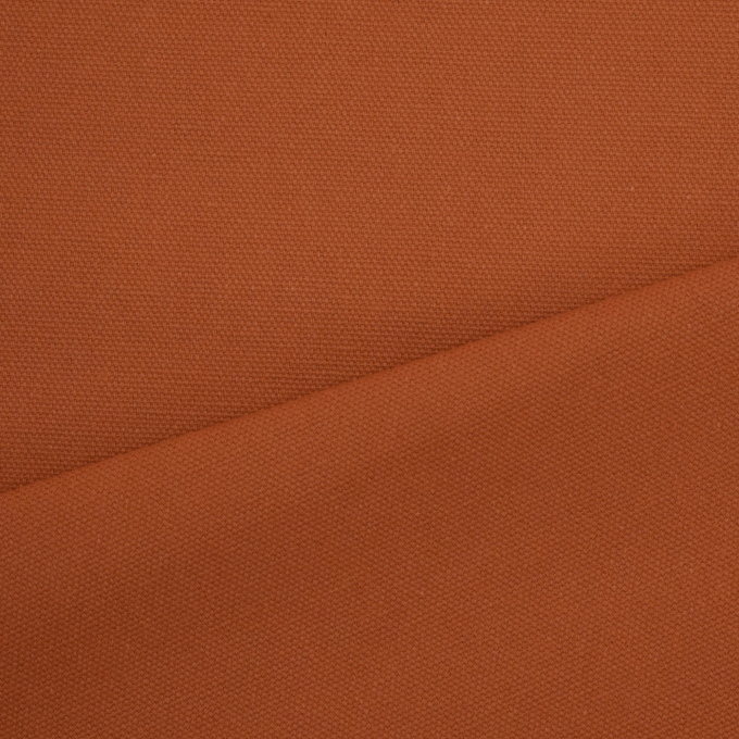 Dekostoff Canvas Stoff uni, terracotta