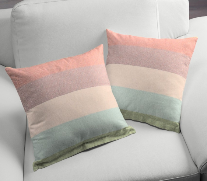 Decoratiestof Dobby Stripes, roze