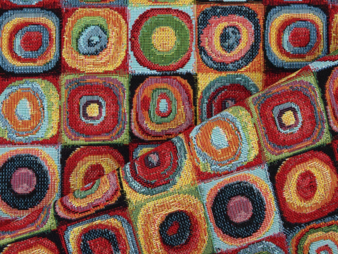 Decoration fabric Gobelin Colorful Circles