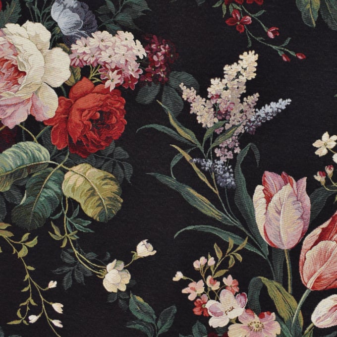 Decoration fabric Gobelin Vintage Bouquet