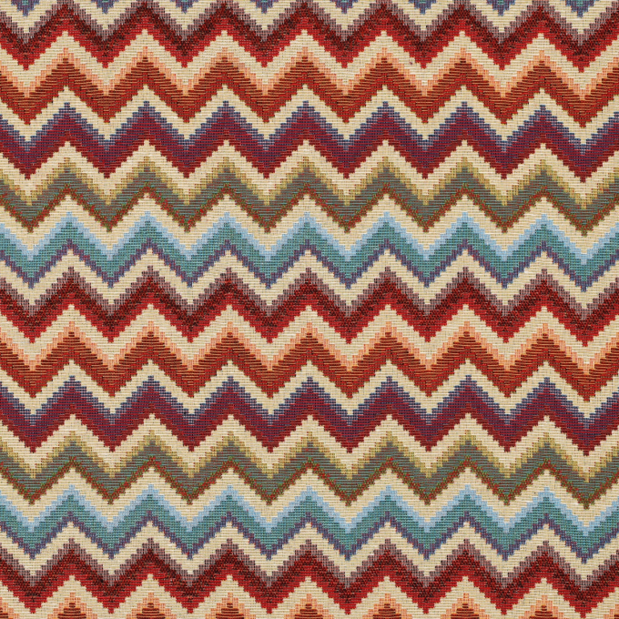 Decoratiestof Gobelin Zig Zag, veelkleurig