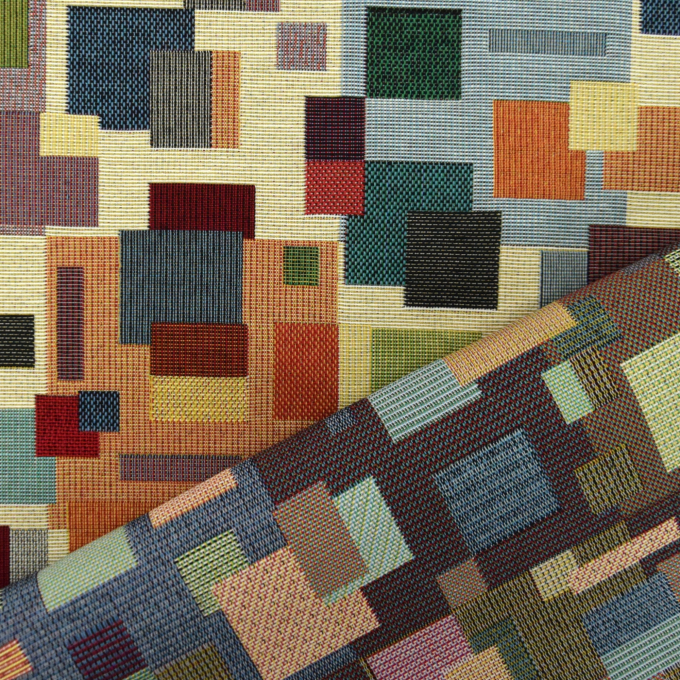 Decoratiestof Gobelin Colorful Blocks