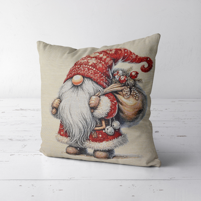 Dekostoff Gobelinstoff Happy Gnome Panel, 46 x 46 cm
