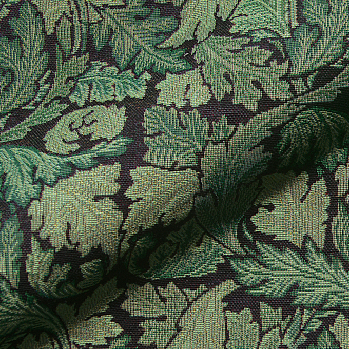Decoratiestof Gobelin leaves, groen