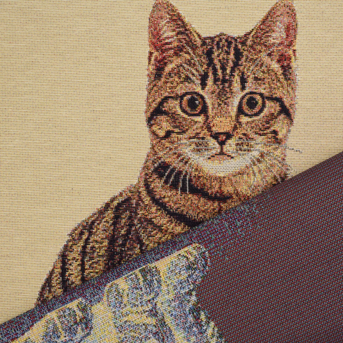 Dekostoff Gobelinstoff Little Kitten Panel, 46 x 46 cm