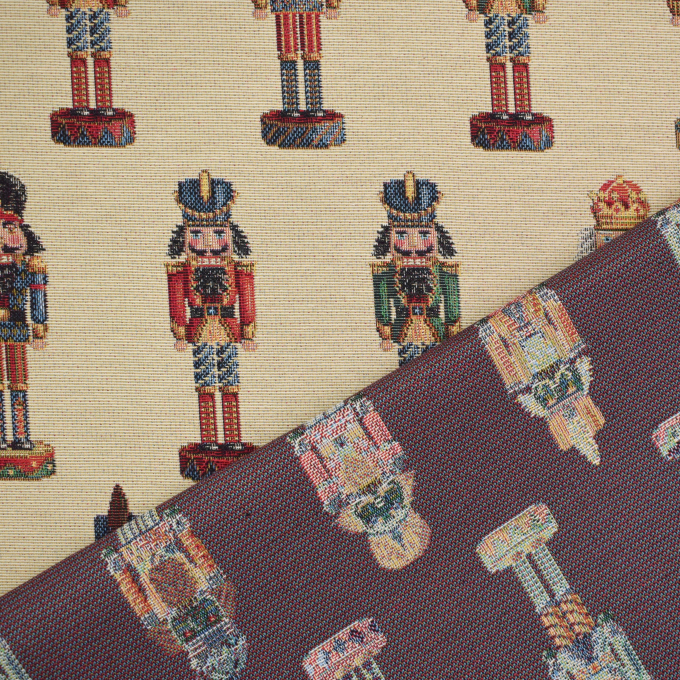 Tissu déco gobelin casse-noisettes