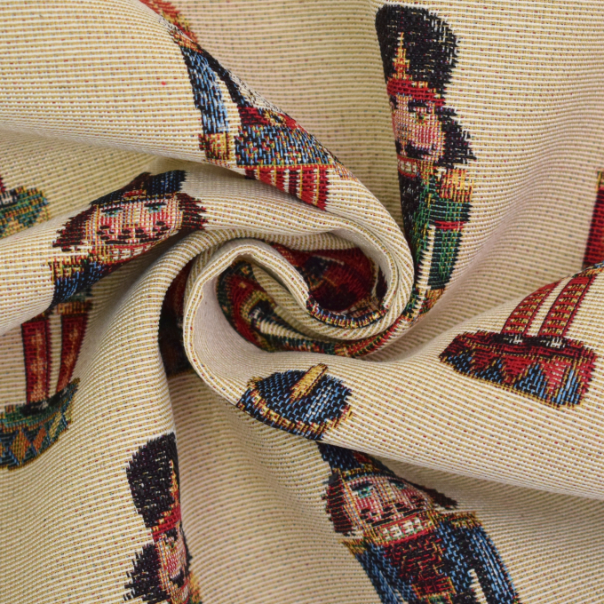 Tissu déco gobelin casse-noisettes