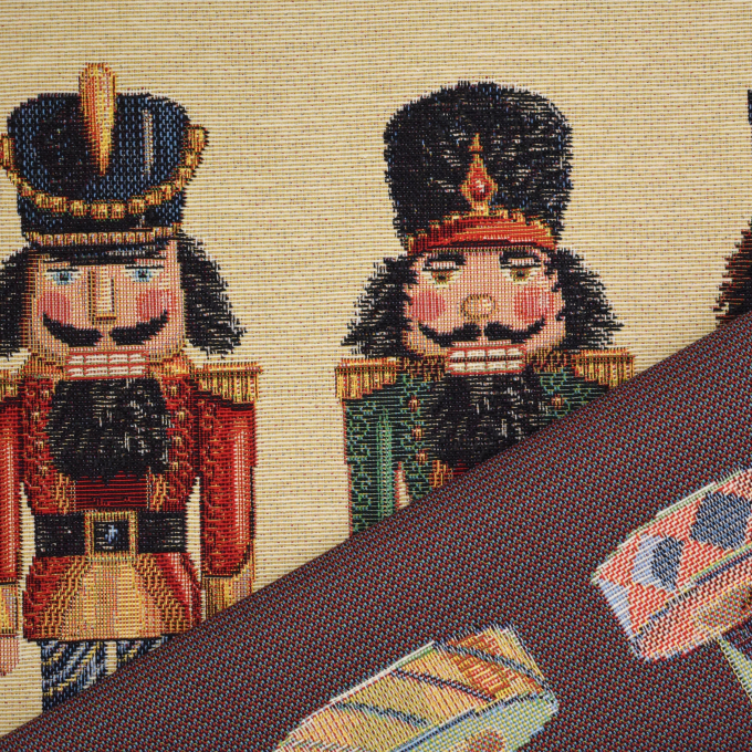 Dekostoff Gobelinstoff Nutcracker Panel, 46 x 46 cm