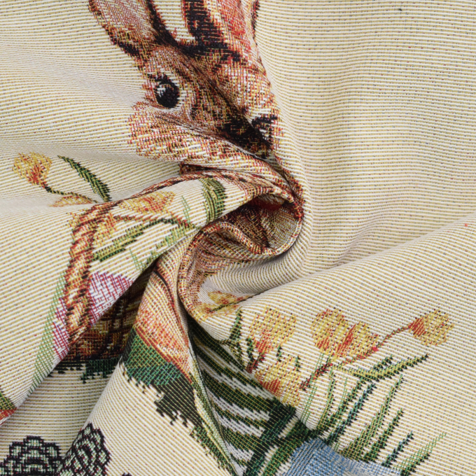 Decoratiestof Gobelin paashaas paneel, 46 x 46 cm