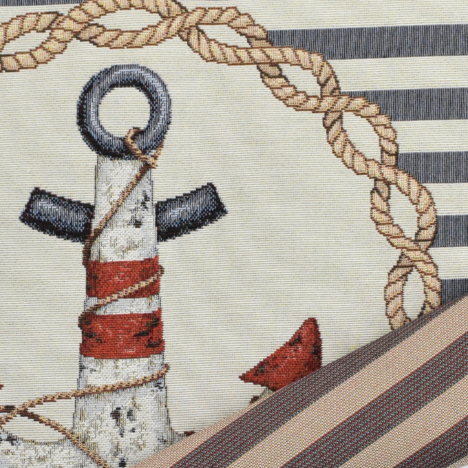 Decoratiestof Gobelin Fancy paneel anker, 46 x 46 cm
