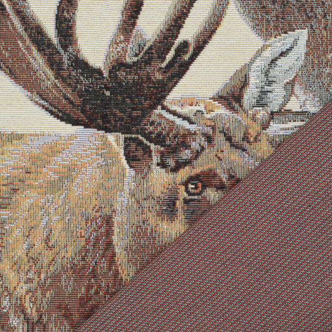 Decoratiestof Gobelin paneel eland, 46 x 46 cm