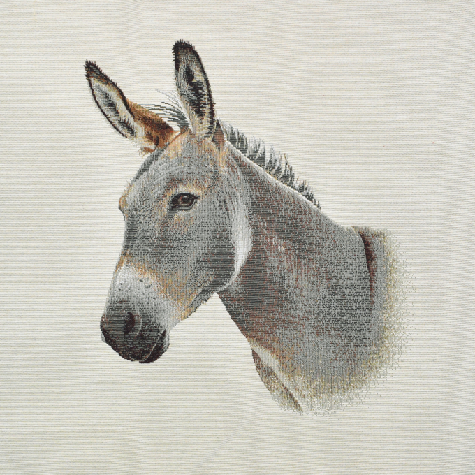 Decoratiestof Gobelin paneel ezel, 46 x 46 cm