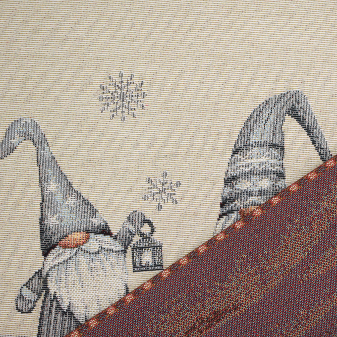 Decoration fabric Gobelin panel Little Gnomes, 46 x 46 cm