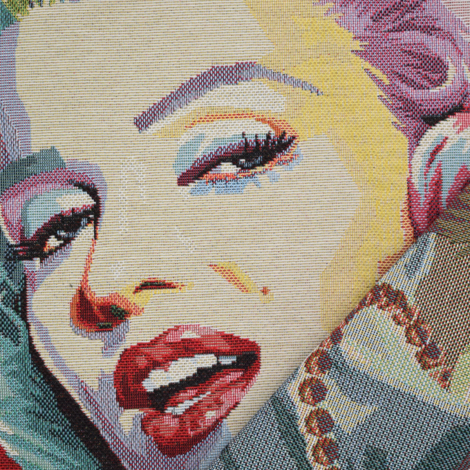Decoration fabric Gobelin panel Marilyn, 46 x 46 cm