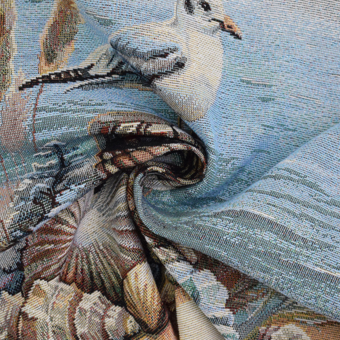 Dekostoff Gobelinstoff Panel Möwe, 46 x 46 cm