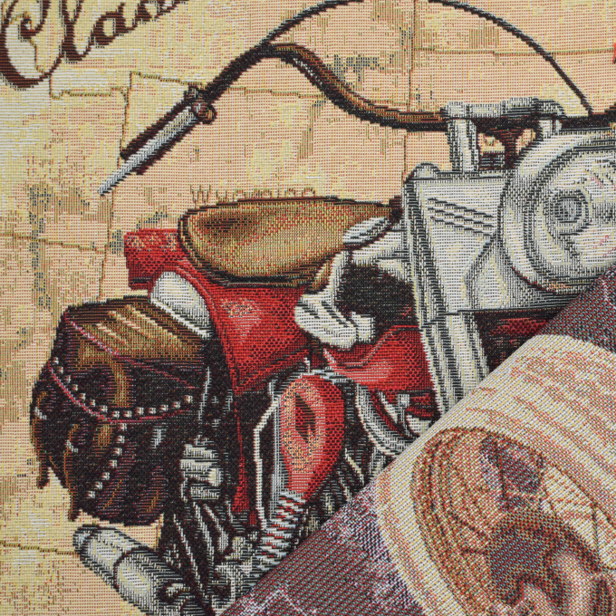 Decoratiestof Gobelin paneel motor, 46 x 46 cm