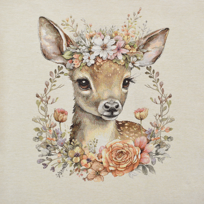 Decoratiestof Gobelin paneel fawn, 46 x 46 cm