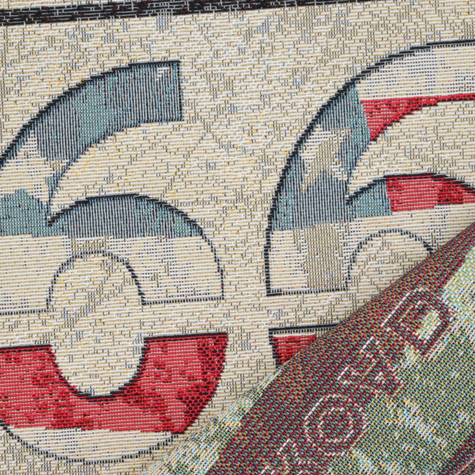 Decoratiestof Gobelin Fancy paneel Route 66, 46 x 46 cm