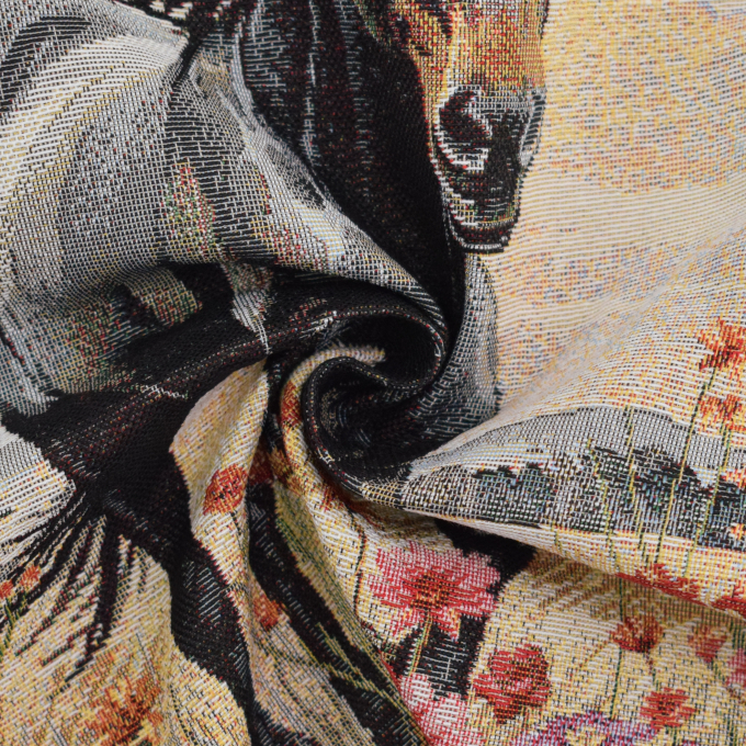 Dekostoff Gobelinstoff Panel Running Horse, 46 x 46 cm