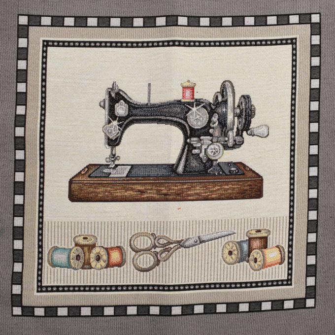 Decoratiestof Gobelin Fancy paneel Sewing Fun, 46 x 46 cm