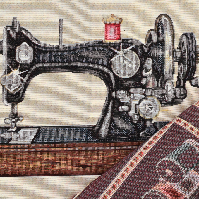 Decoratiestof Gobelin Fancy paneel Sewing Fun, 46 x 46 cm