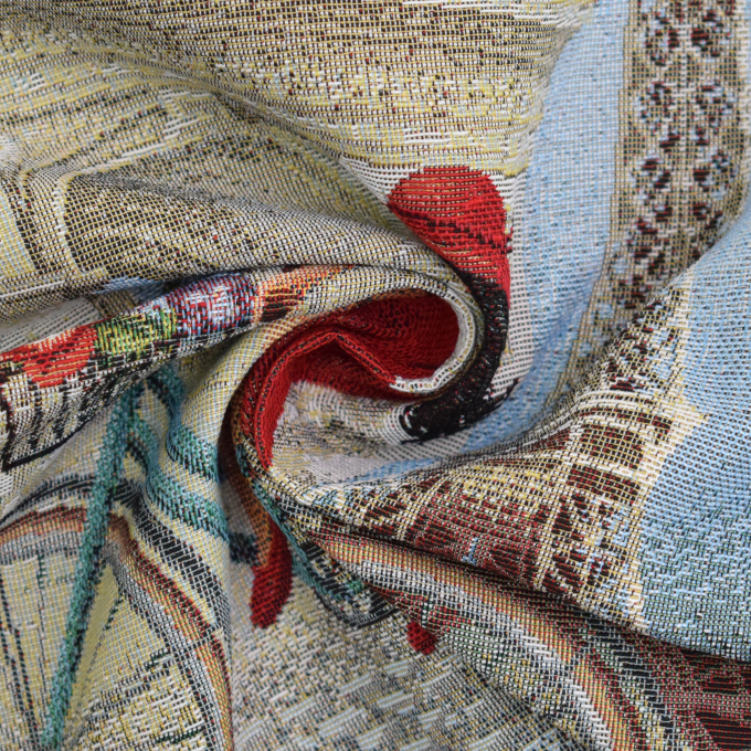 Decoratiestof Gobelin paneel Trip to Paris, 46 x 46 cm