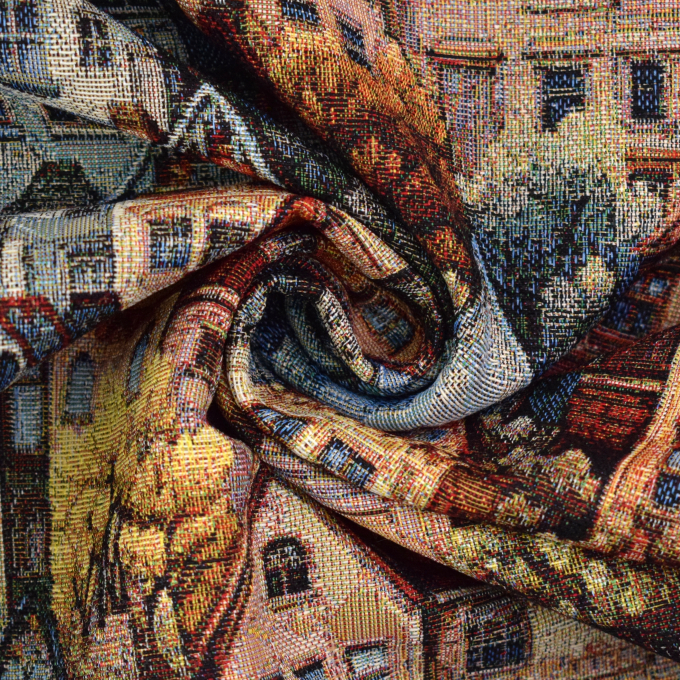 Dekostoff Gobelinstoff Royal Resident House, multicolor
