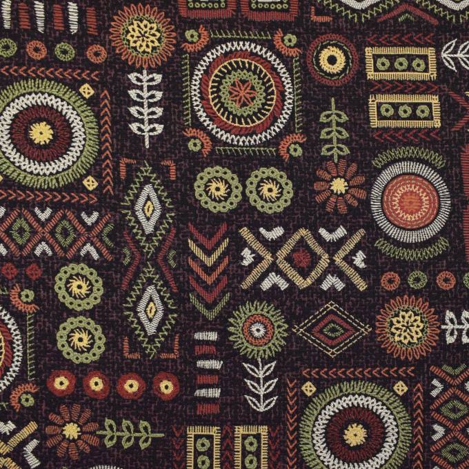 Dekostoff Gobelinstoff Stitch Art, schwarz