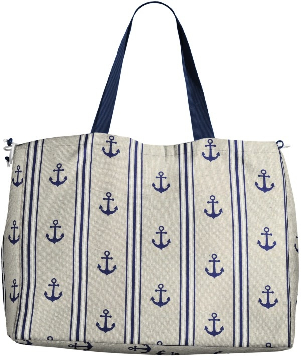 Tissu déco semi panama Anchor and Stripes, nature