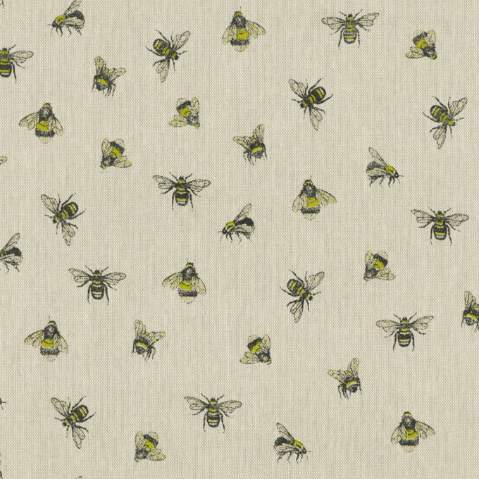 Dekostoff Halbpanama Bienen